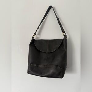 Born Black Leather Shoulder Bag